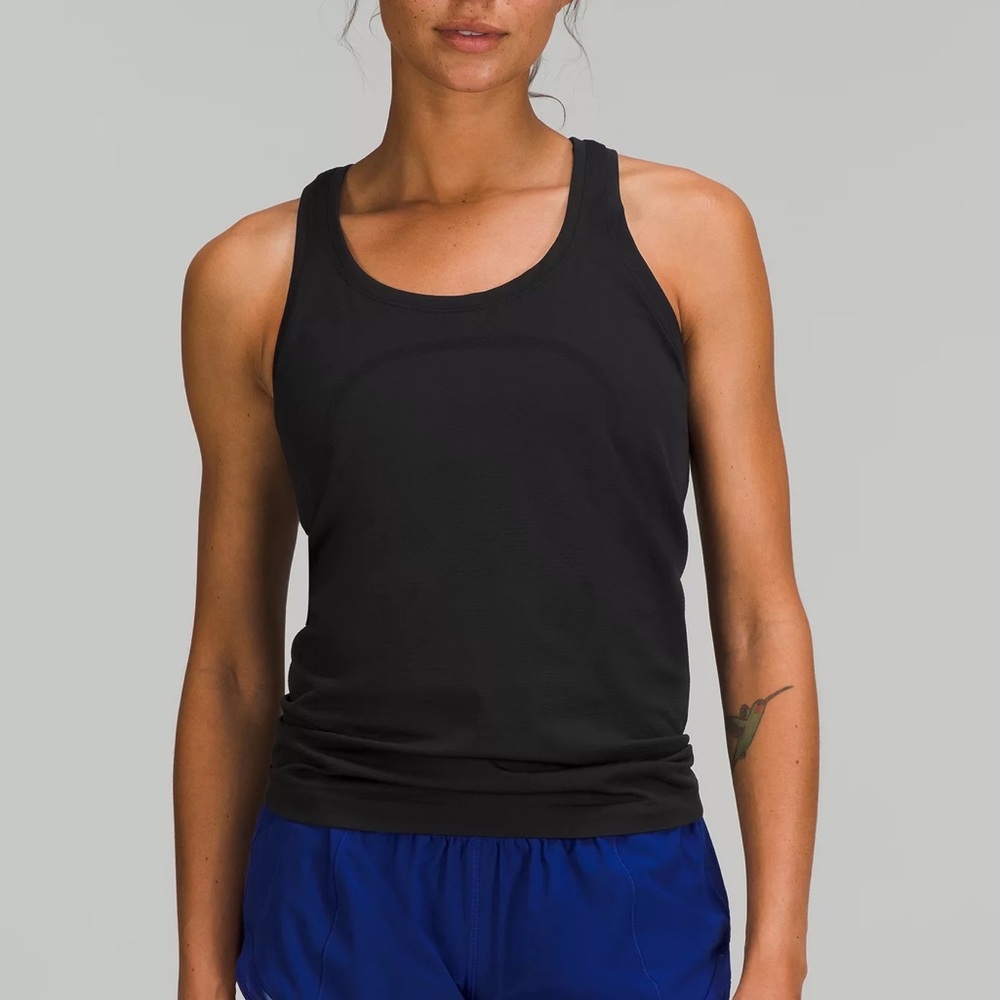 Black Swiftly Tech Racerback tank
